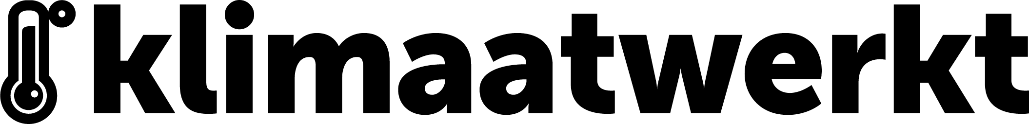 Logo Klimaatwerkt zwart